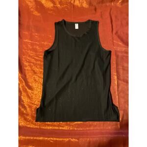 Noli Tank Top Womens XS Black Mesh Sleeveless Athletic Top Breathable Stretch
